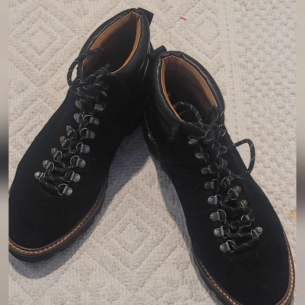 Madewell Citywalk Lugsole Hiker Boots Black View 6